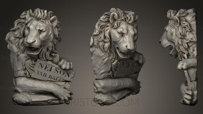Figurines lions tigers sphinxes (STKL_0120) 3D model for CNC machine
